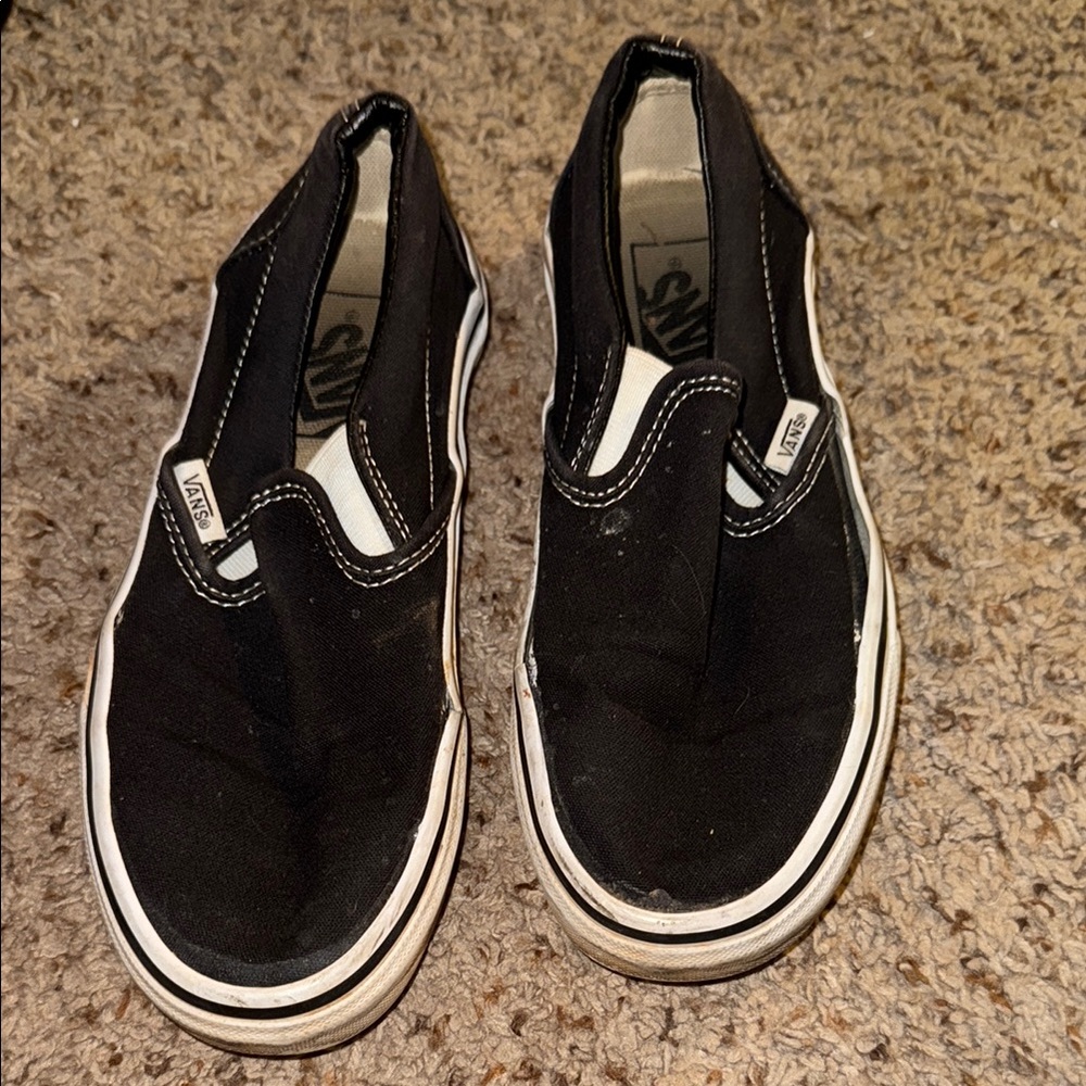 Vans Black Slip-On Sneakers